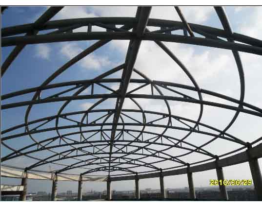 高邮中煤朔州宾馆管桁架工程